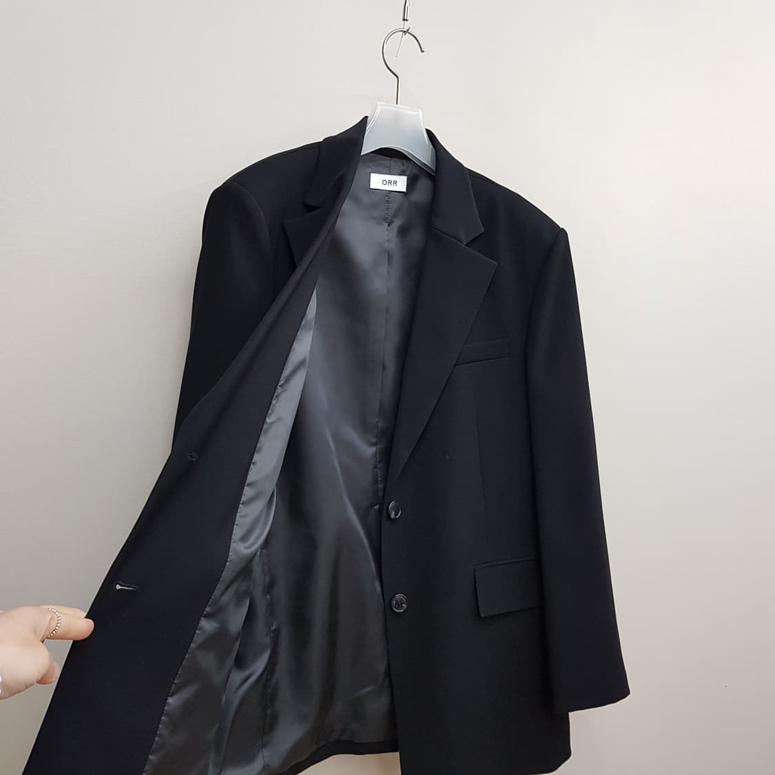 오르 2025 클래식 테일러드 싱글 자켓 XS사이즈 상품이미지6