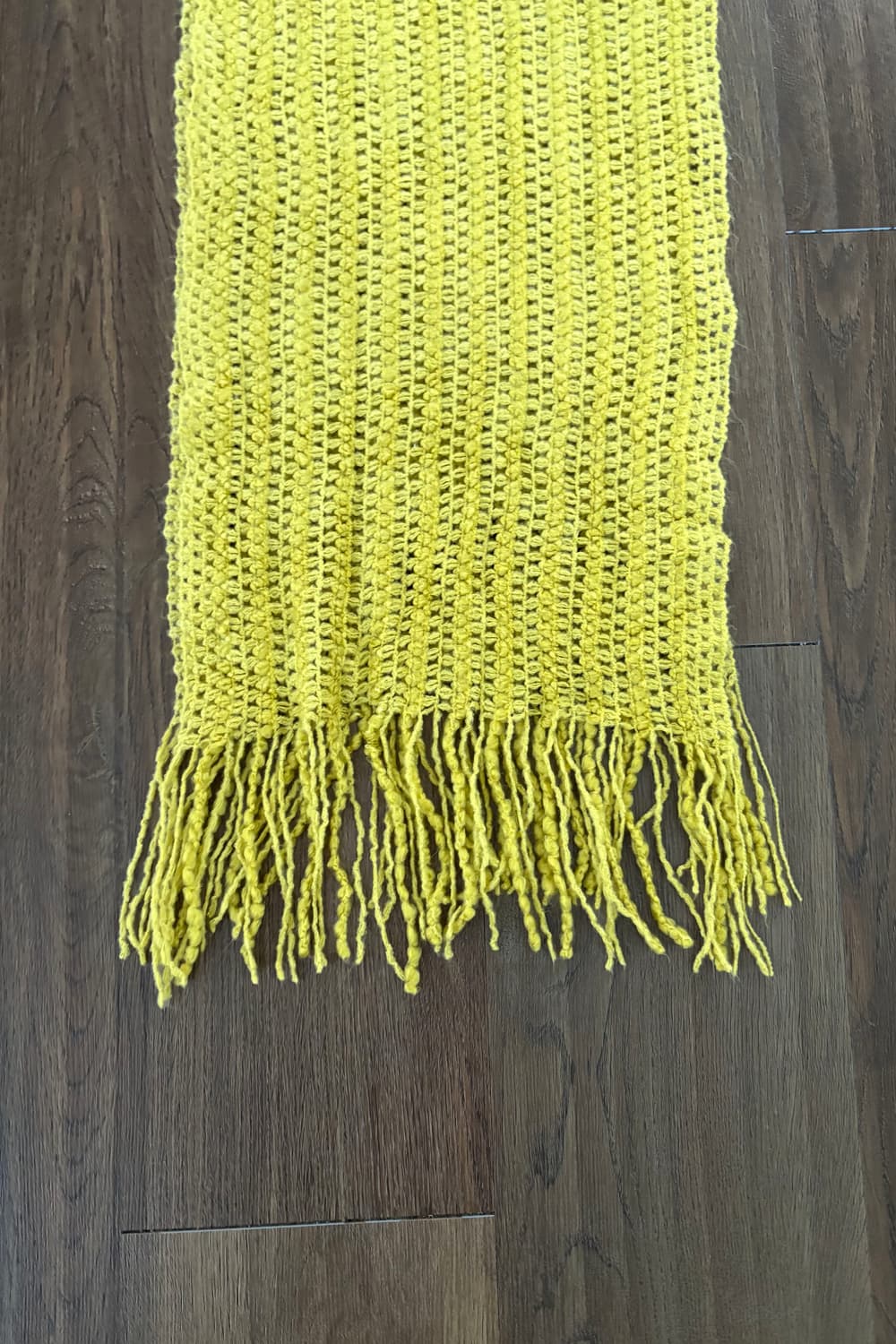 Yellow Fringe Scarf 상품이미지2