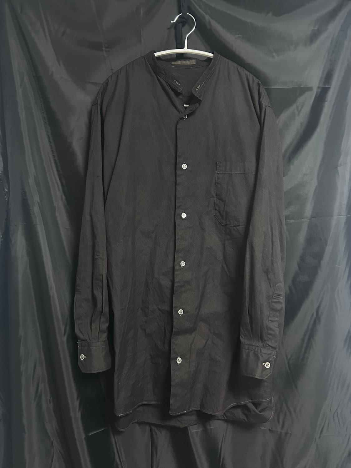 요지야마모토 차이나카라 롱셔츠 상품이미지4