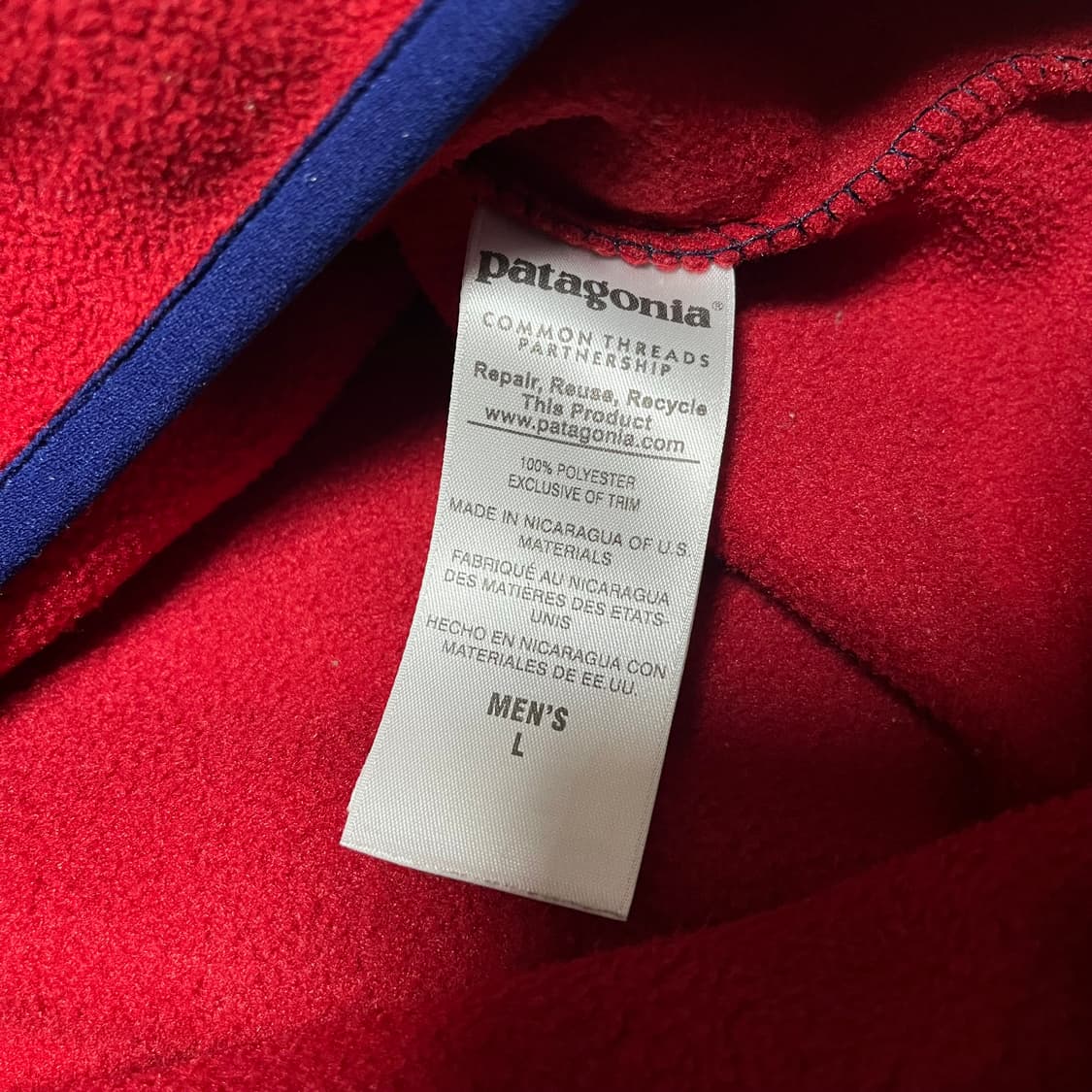 파타고니아 신칠라 네이비/레드 상품이미지4