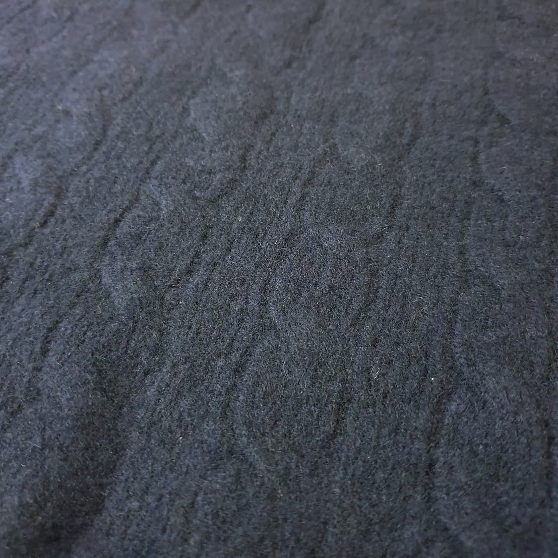 폴로 여성 울 캐시미어 케이블 반팔 니트 S 네이비 상품이미지3