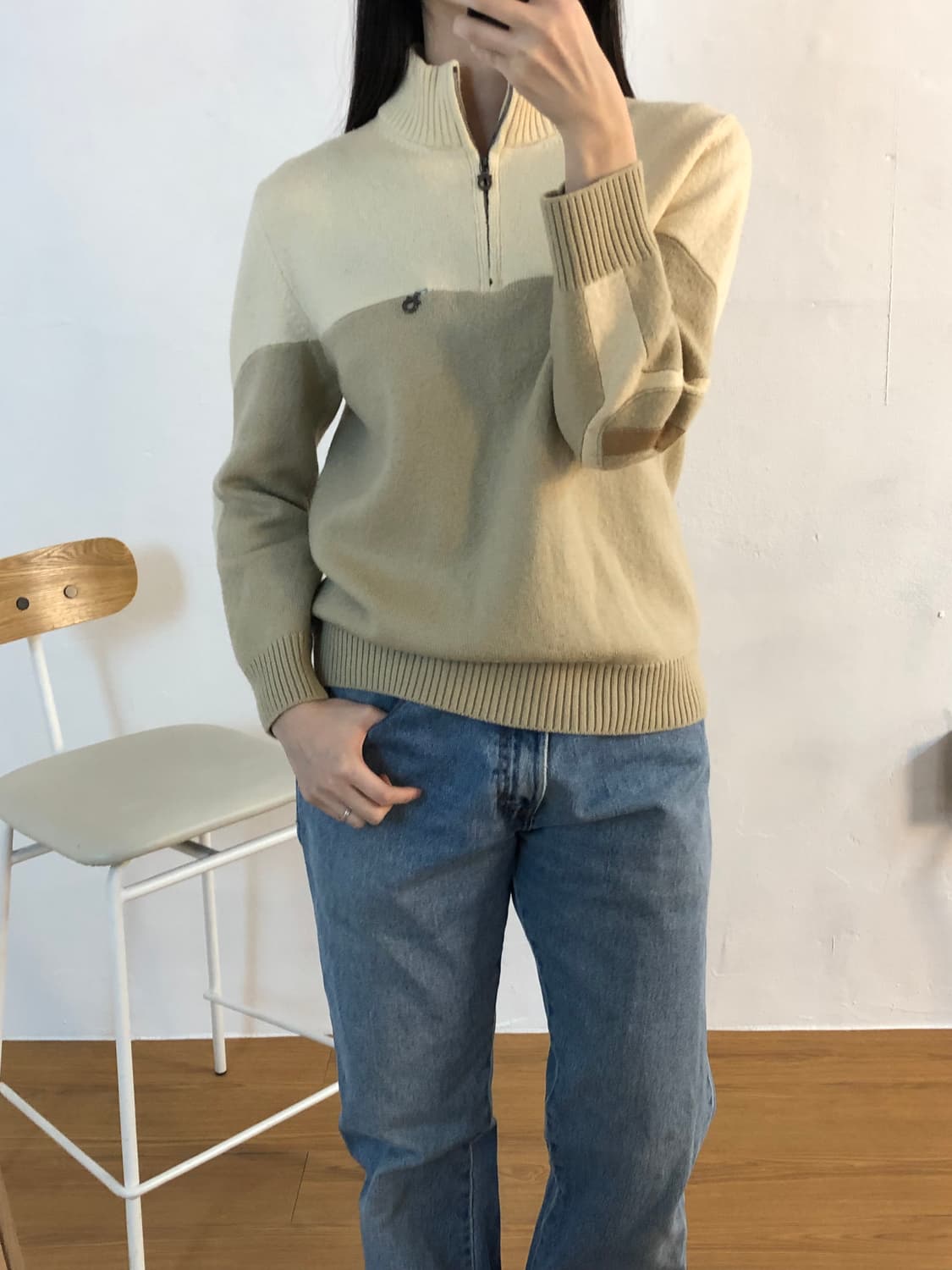 살바토레 페라가모 1/4 집 니트 상품이미지5