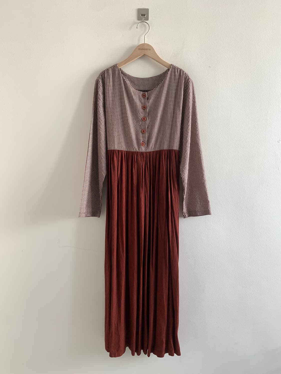 Mori check vintage dress 상품이미지1