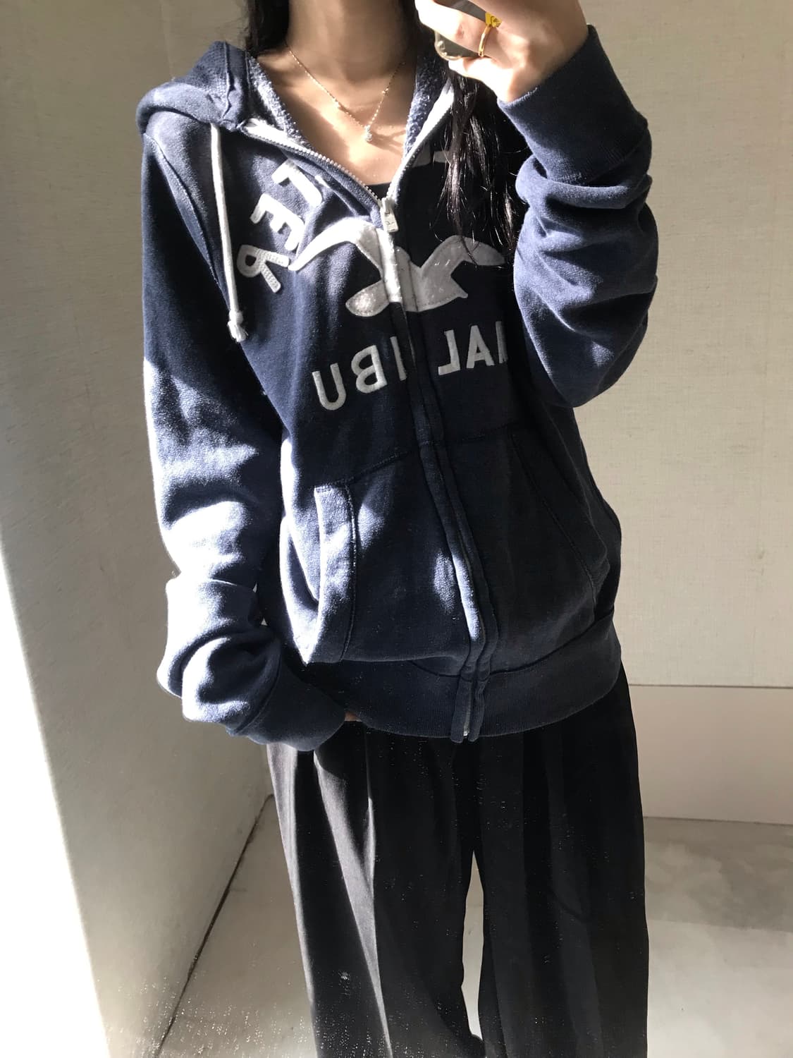 홀리스터 네이비 후드집업 상품이미지2