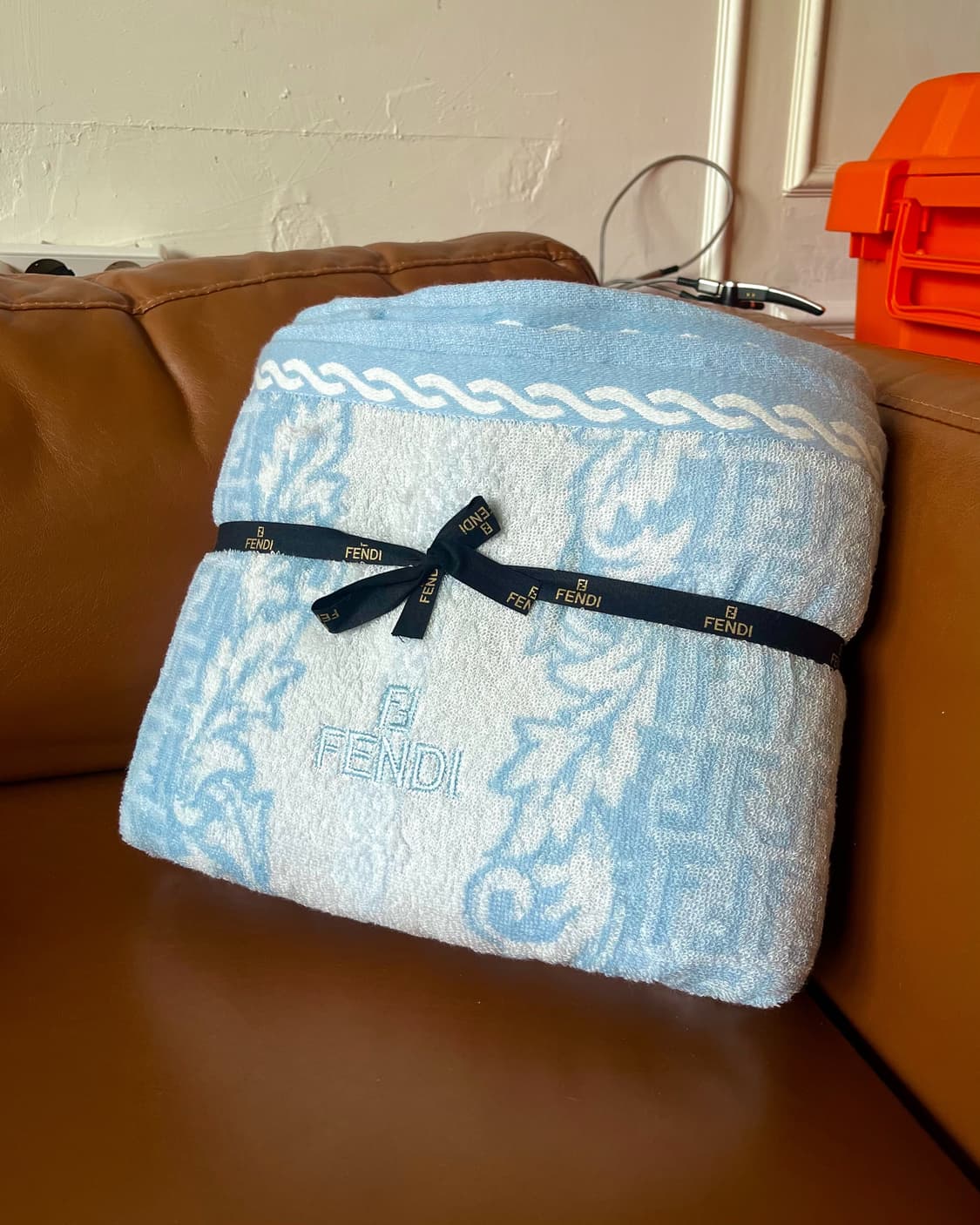 Old FENDI Zuka Pattern Big Blanket 상품이미지4