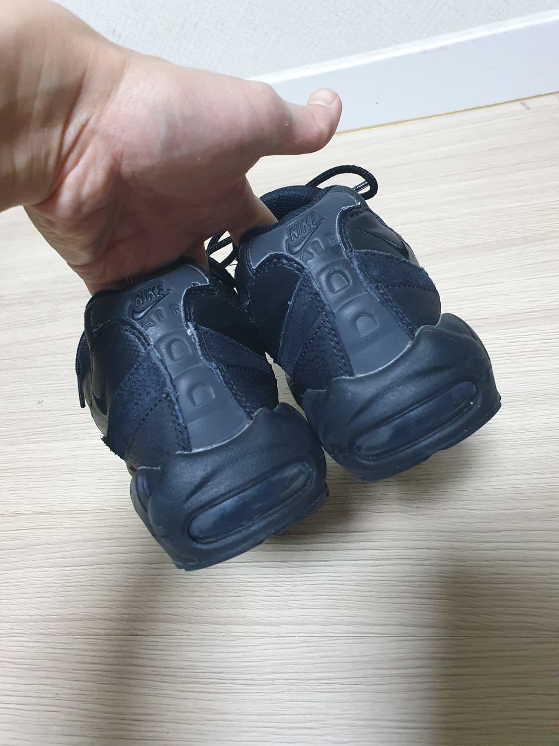 나이키 에어맥스 95 올블랙 운동화 275 상품이미지6