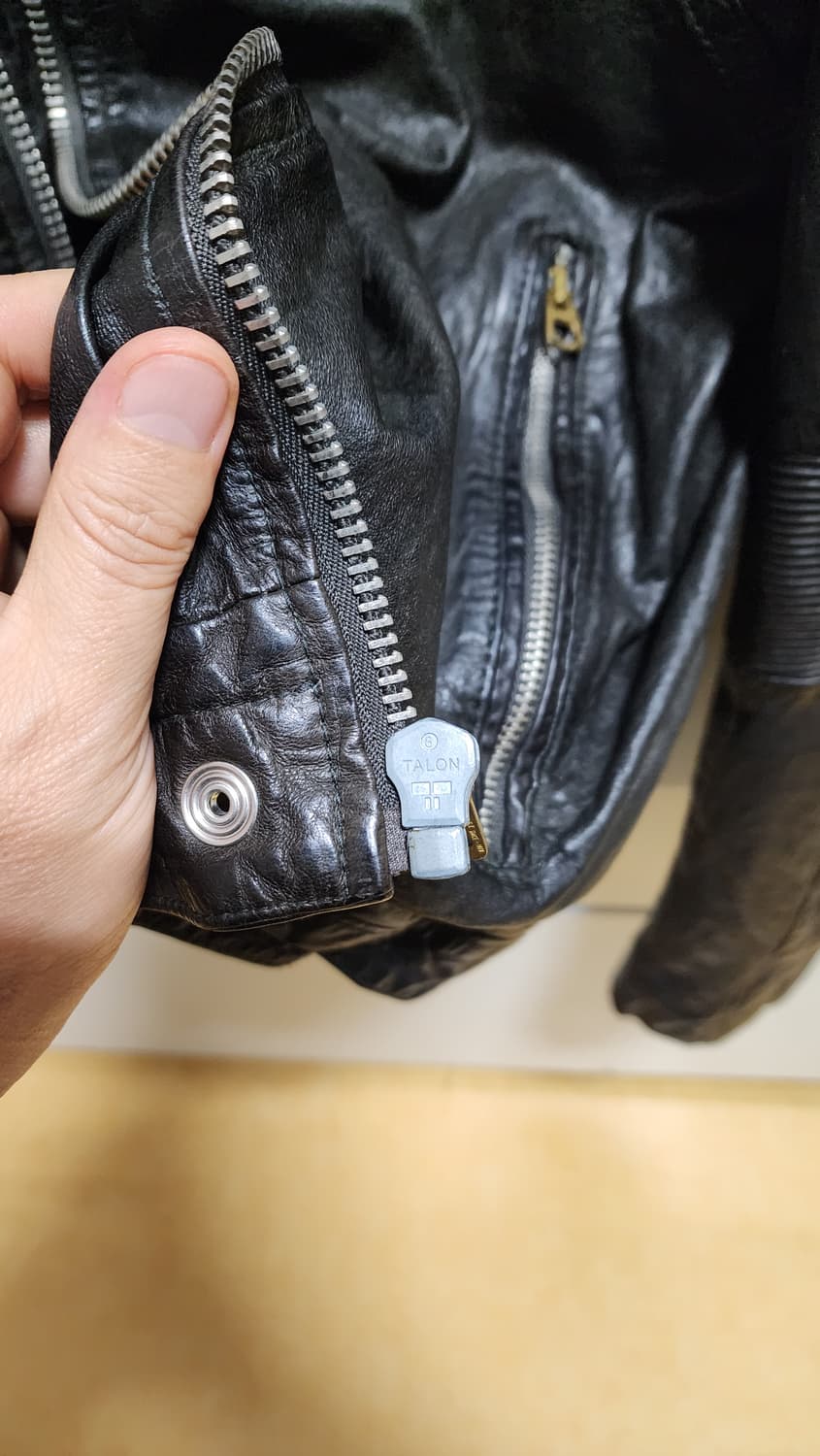 정품 디젤(DIESEL) 레더 가죽 라이더 자켓 상품이미지10