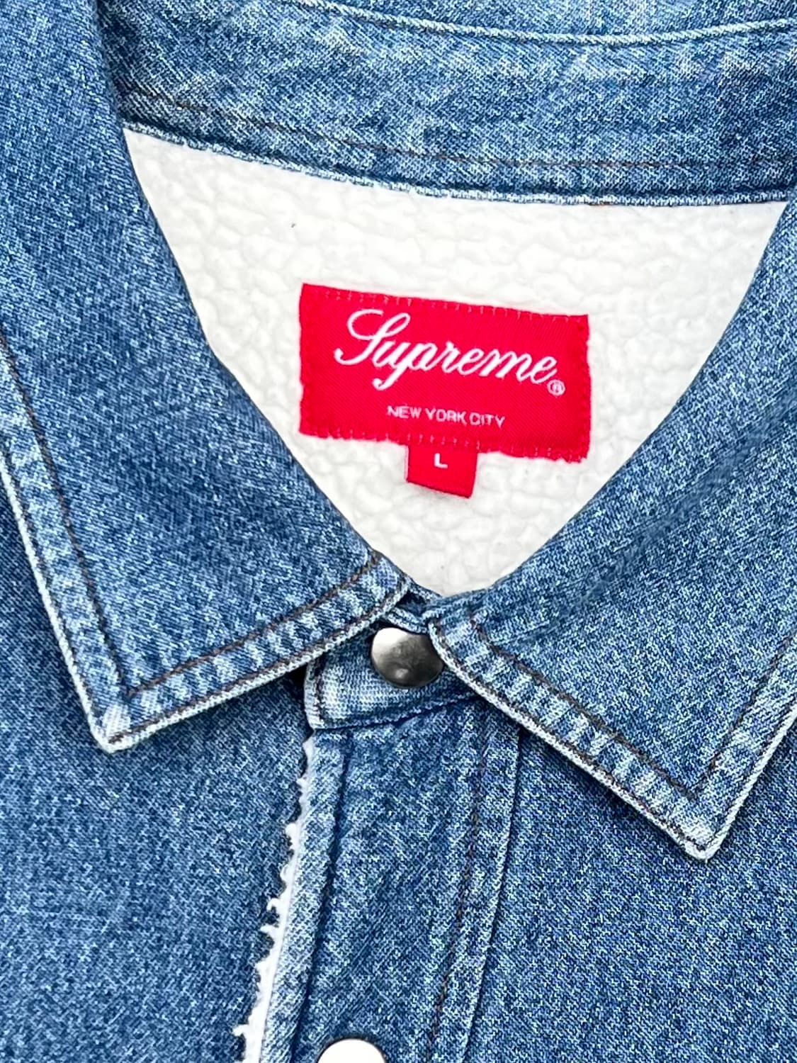 Supreme Sherpa Lined Denim Shirt Jacket 상품이미지7