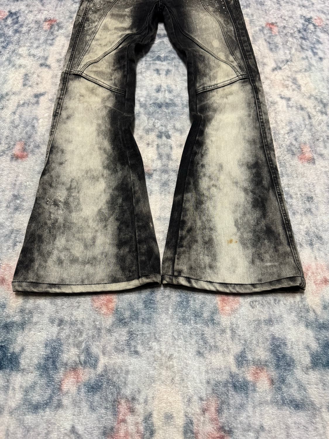 Unknown punk stud boots cut denim pants 상품이미지5