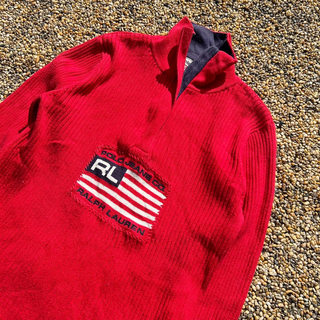 폴로 진스 하프 집업 니트 상품이미지2