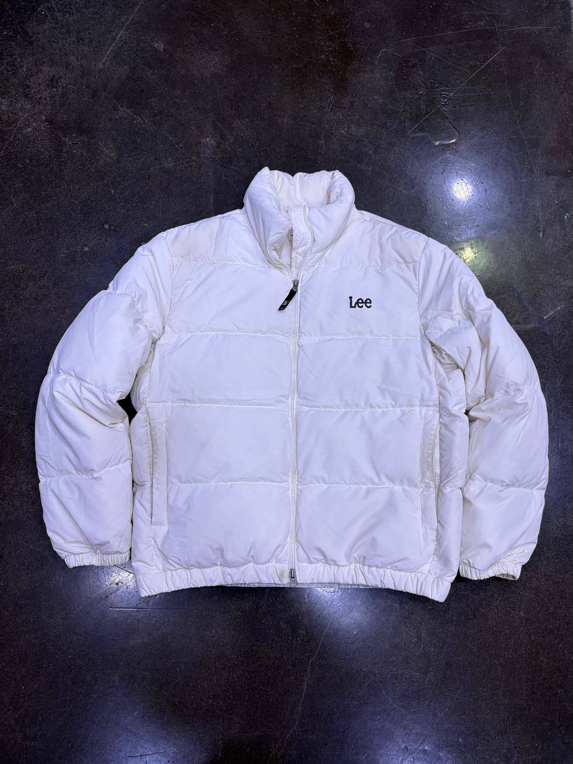 Lee 리 덕다운 오리털 화이트 숏패딩 점퍼 M 상품이미지1