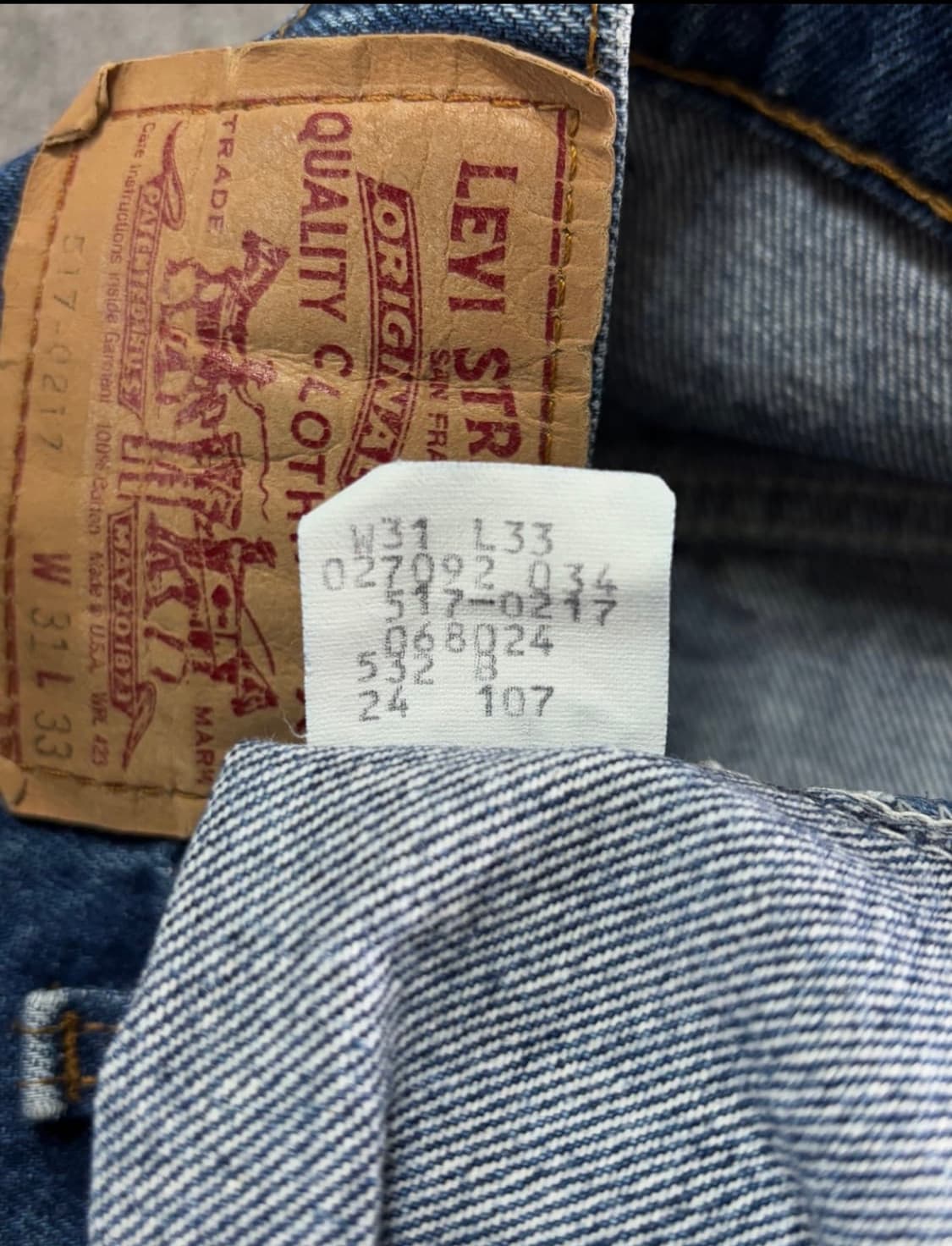 80s 빈티지 리바이스 517 허리38cm 상품이미지6