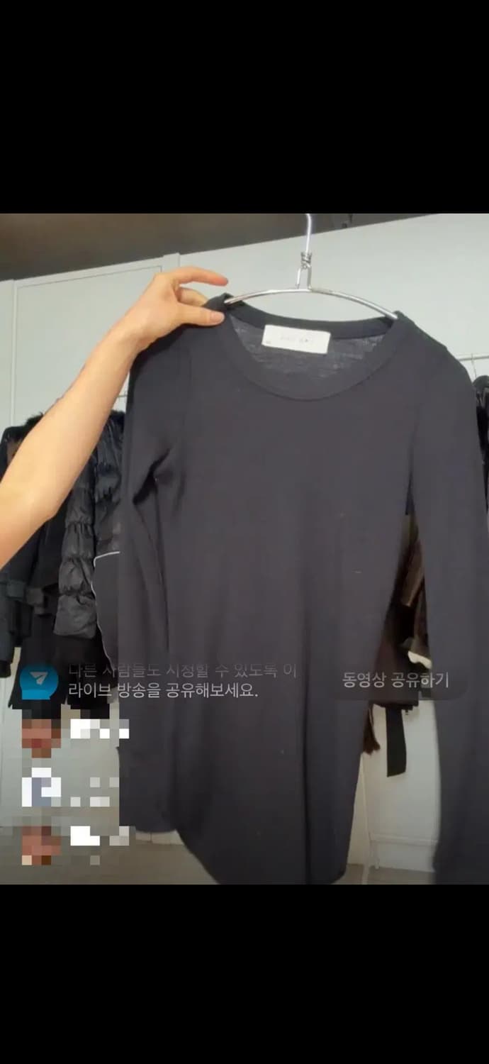 Ayadz 빈티지 Iro 이로 블랙 탑 상품이미지3