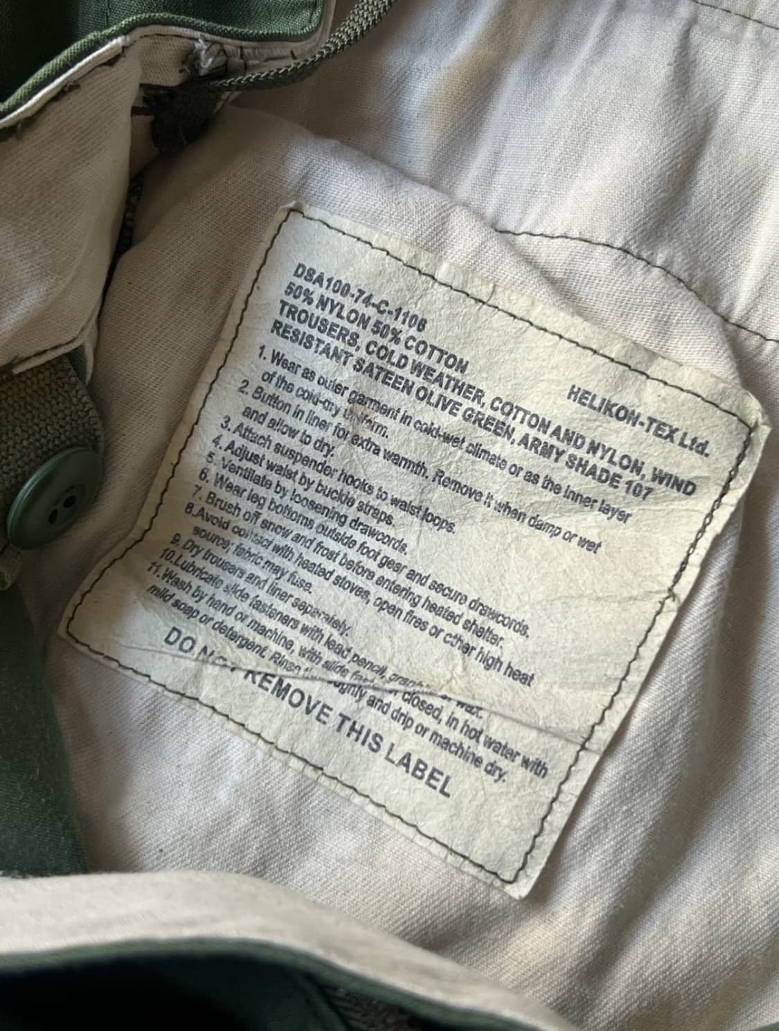 [L/R] 70's U.S ARMY TYPE M65 필드팬츠 상품이미지4