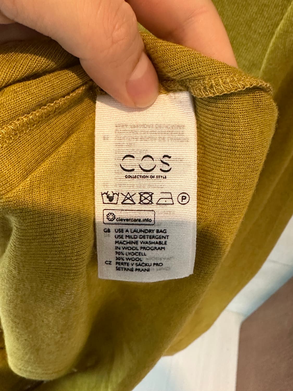 COS 코스 폴라 티셔츠 S 머스타드 상품이미지3