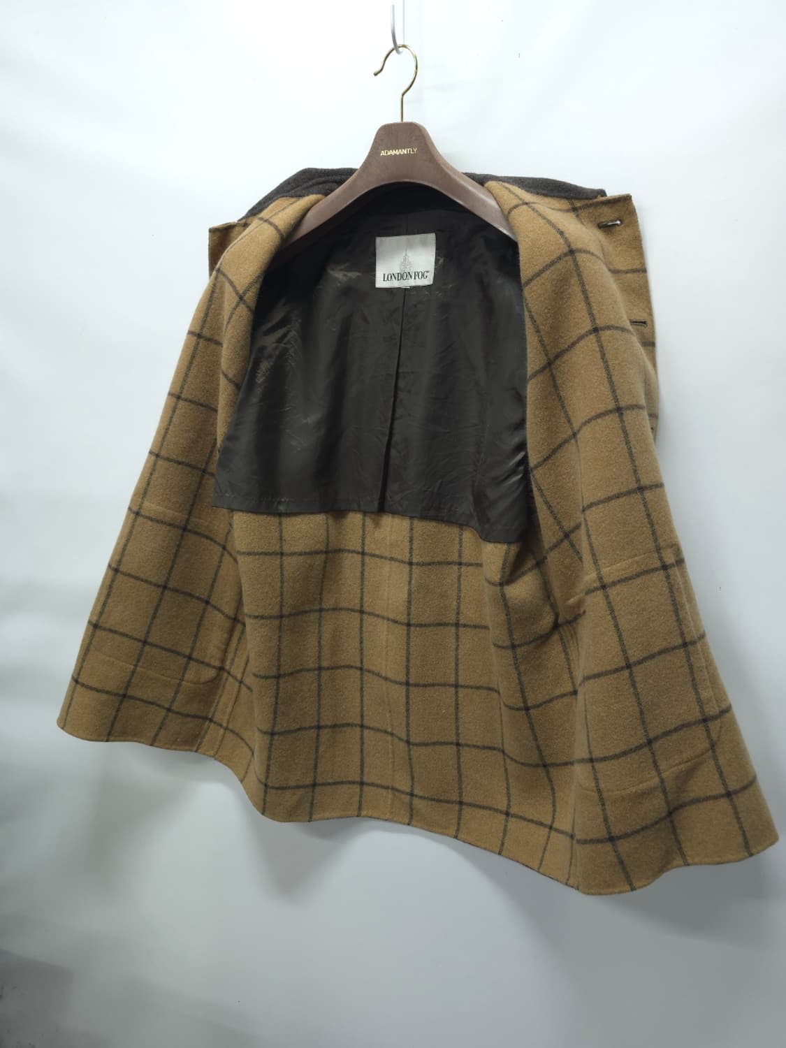 런던포그 남성 클래식 울 하프 코트 상품이미지3