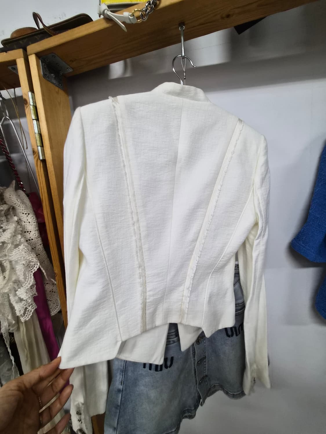 미샤 보석단추 자켓 상품이미지7