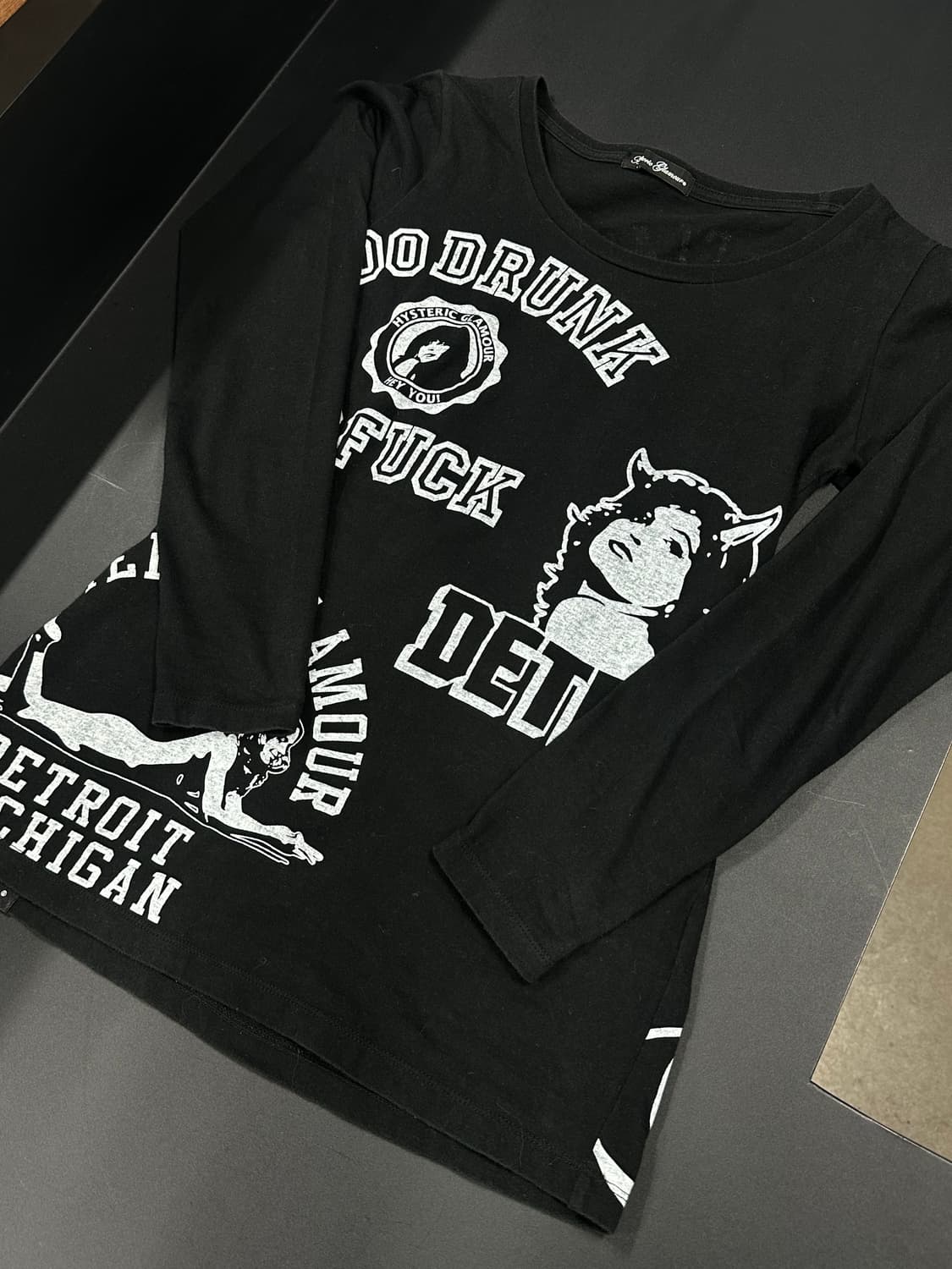 히스테릭 글래머 걸 바이크 롱슬리브 긴팔 티셔츠 상품이미지4