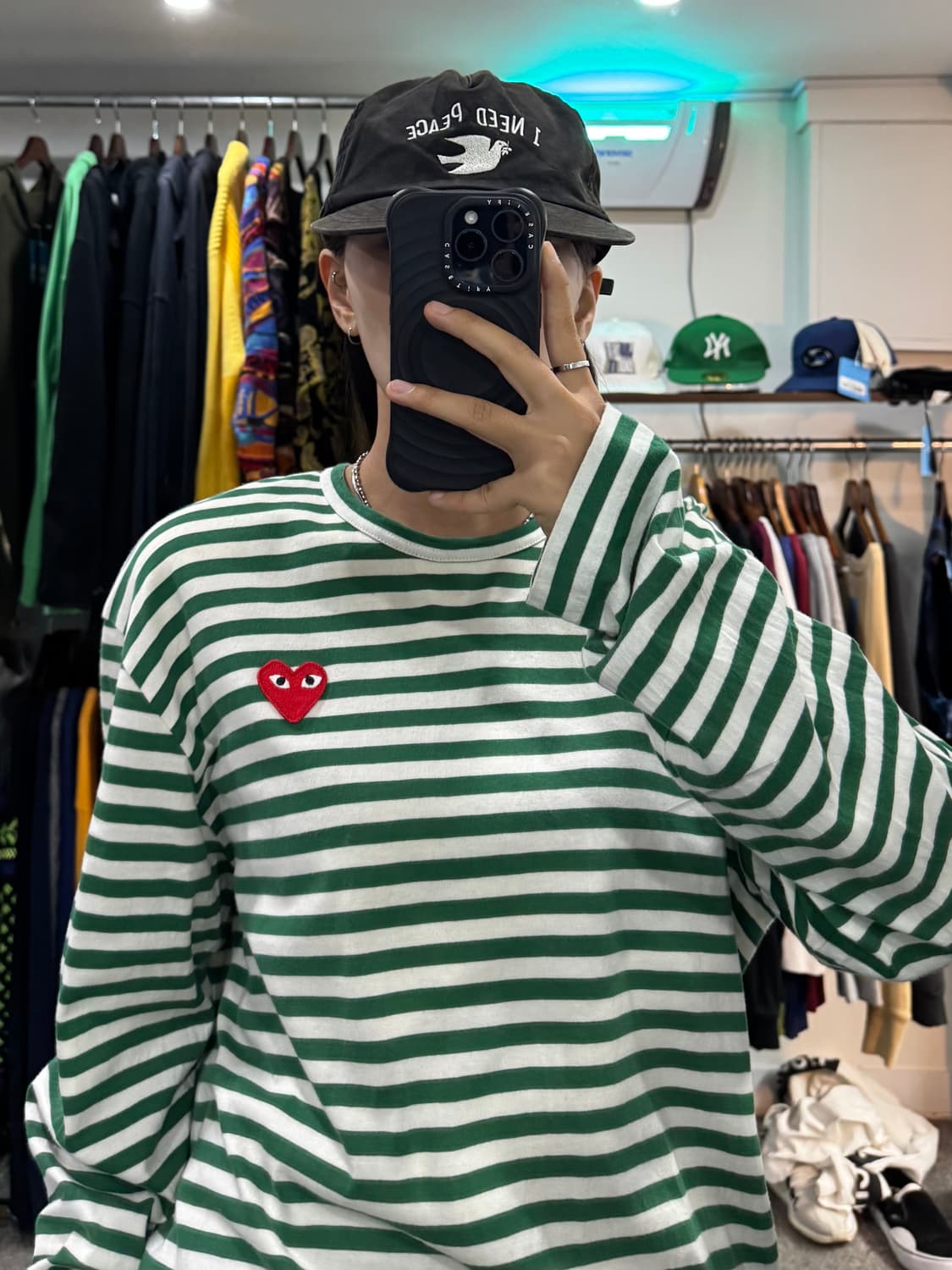 꼼데가르송 플레이 스트라이프 롱슬리브 상품이미지5