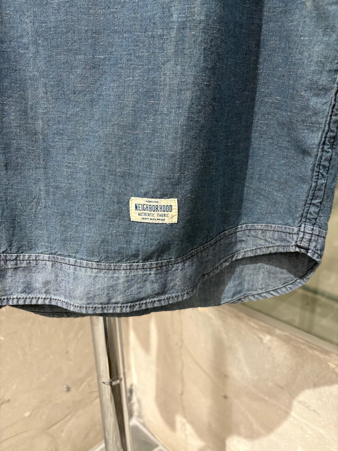 네이버후드 데님 하프 셔츠 상품이미지3