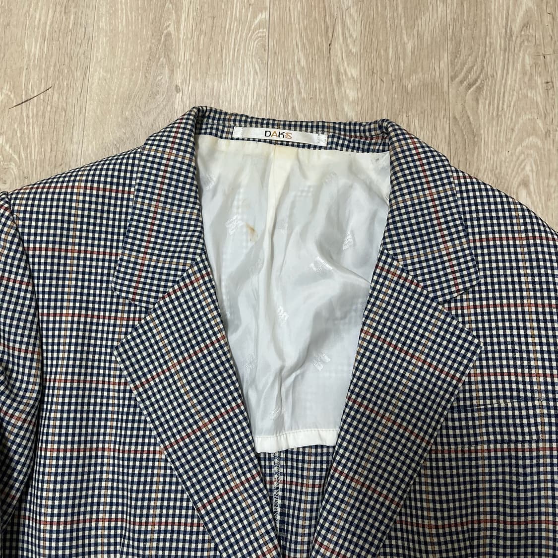 닥스 체크 블레이저 테일러드 정장자켓 [네이비/브라운] 94-165 상품이미지2