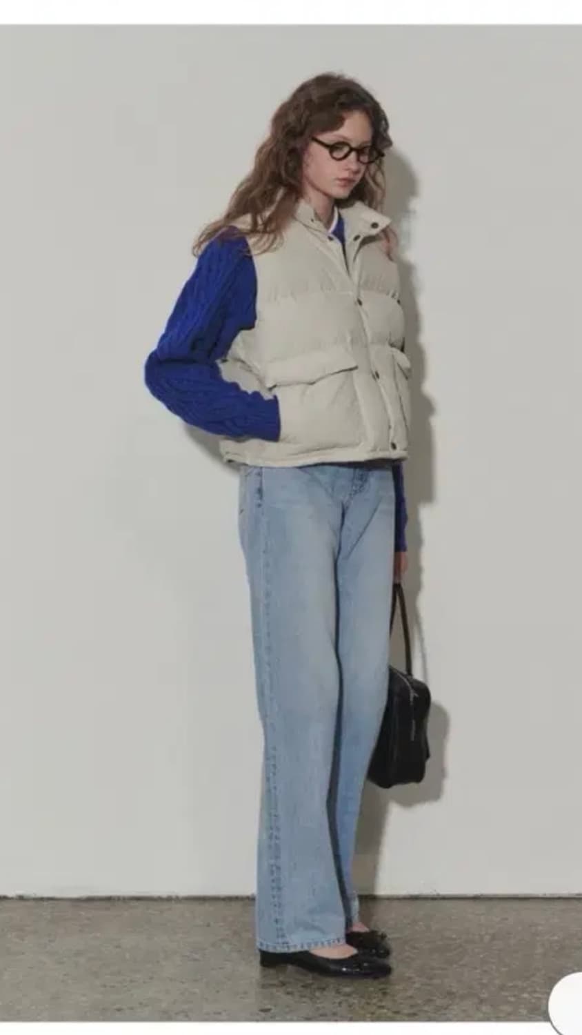 던스트 구스다운 베스트 - 크림 / S 상품이미지2