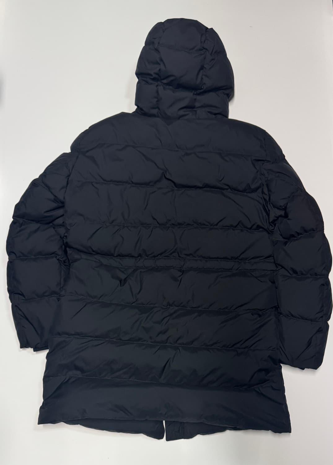 지오스피릿 구스다운 미니멀 블랙 후드 패딩 XL 상품이미지2