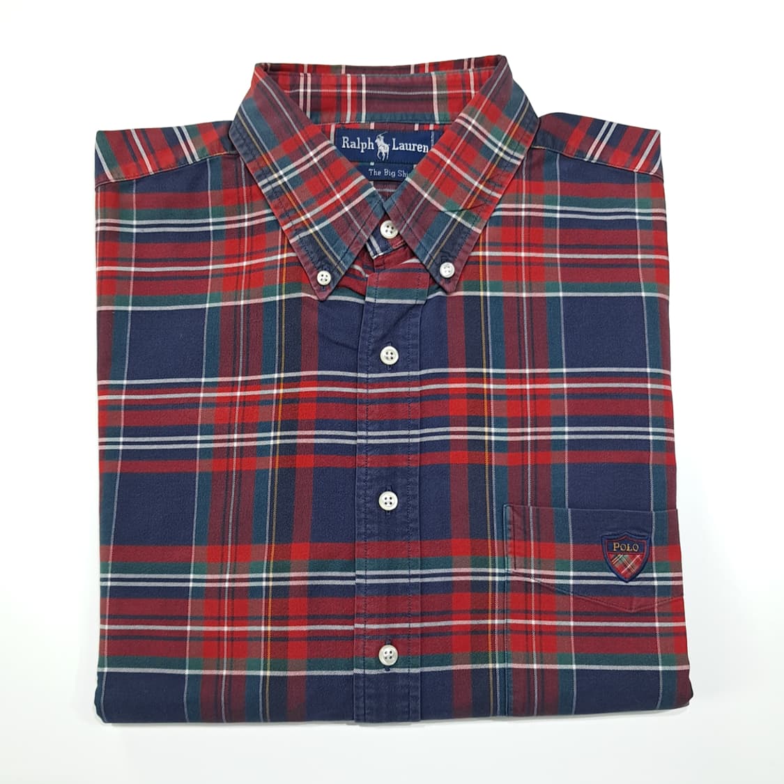 CL365 L 폴로 90s 코튼 빅셔츠 타탄체크 멀티 셔츠 남방 상품이미지7