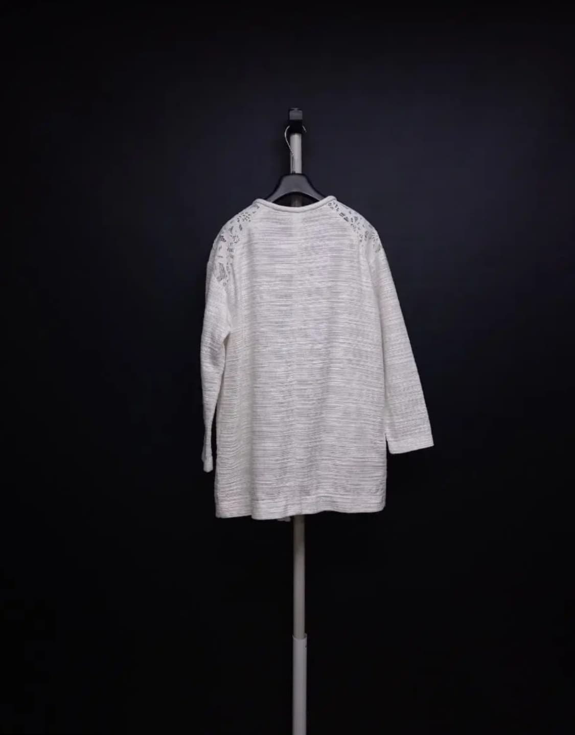 제시뉴욕 화이트 루즈핏 롱 가디건 44-66 상품이미지2