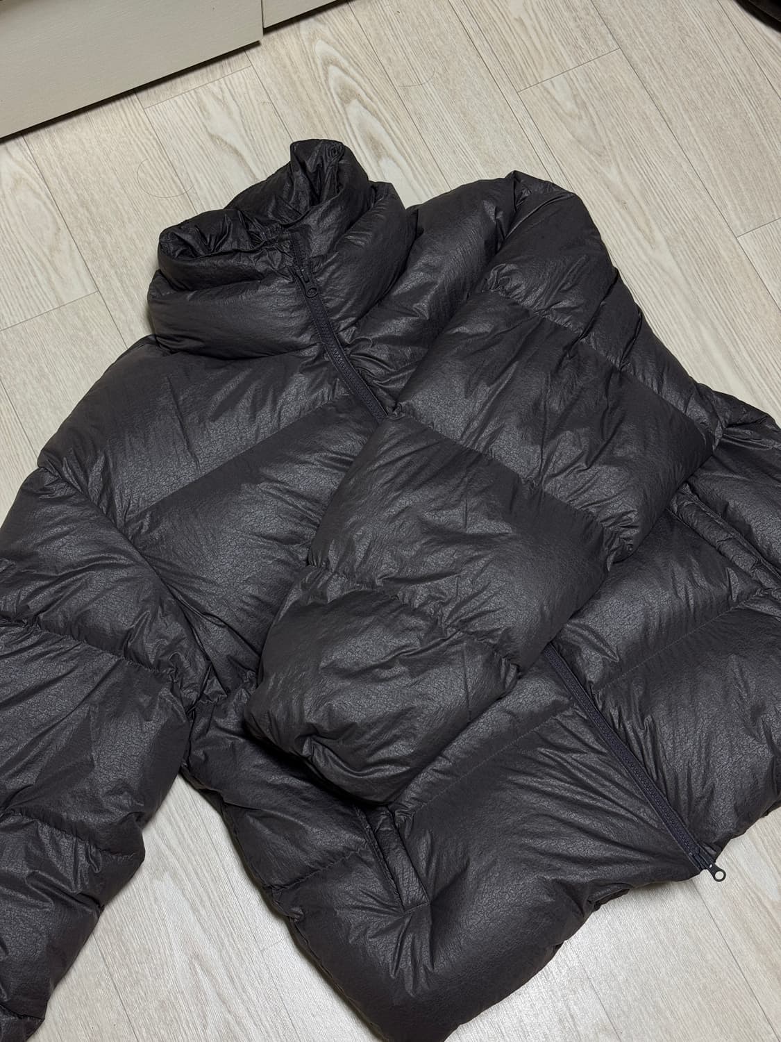 인사일런스 크랙 더블 레이어 다운 자켓 Brown L 상품이미지2