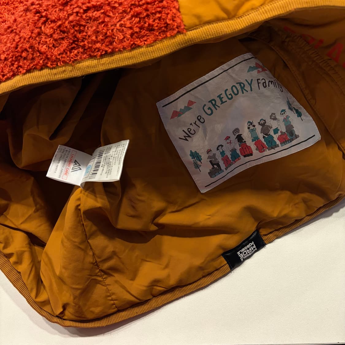 [L] 그레고리 플리스 자켓 오렌지 폴라텍 D64 상품이미지9