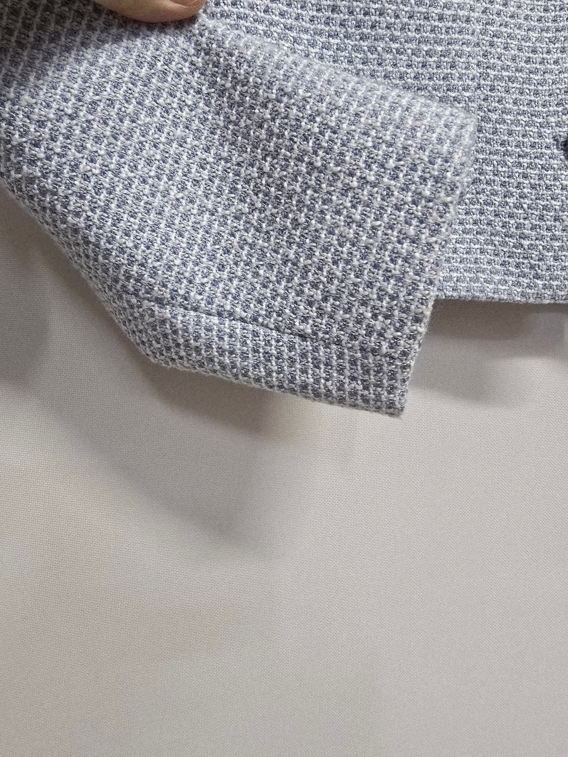 로엠 트위드 크롭 자켓 블루85 상품이미지4