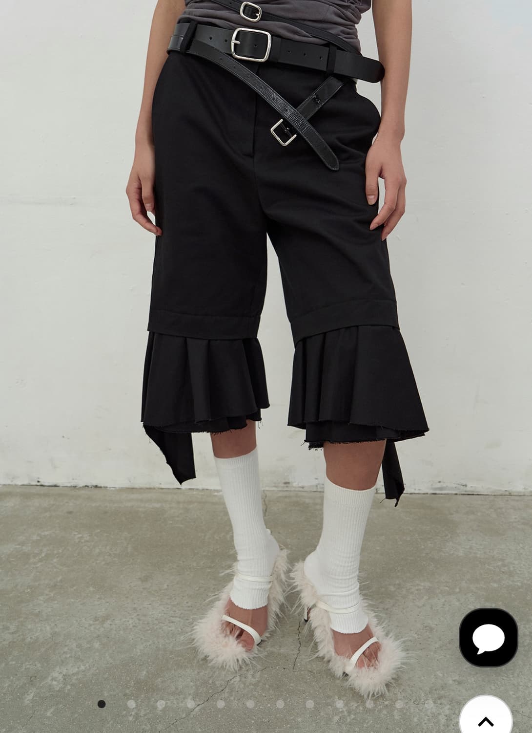 LCDC RUFFLE DETAIL BERMUDA SHORT/ss 상품이미지1