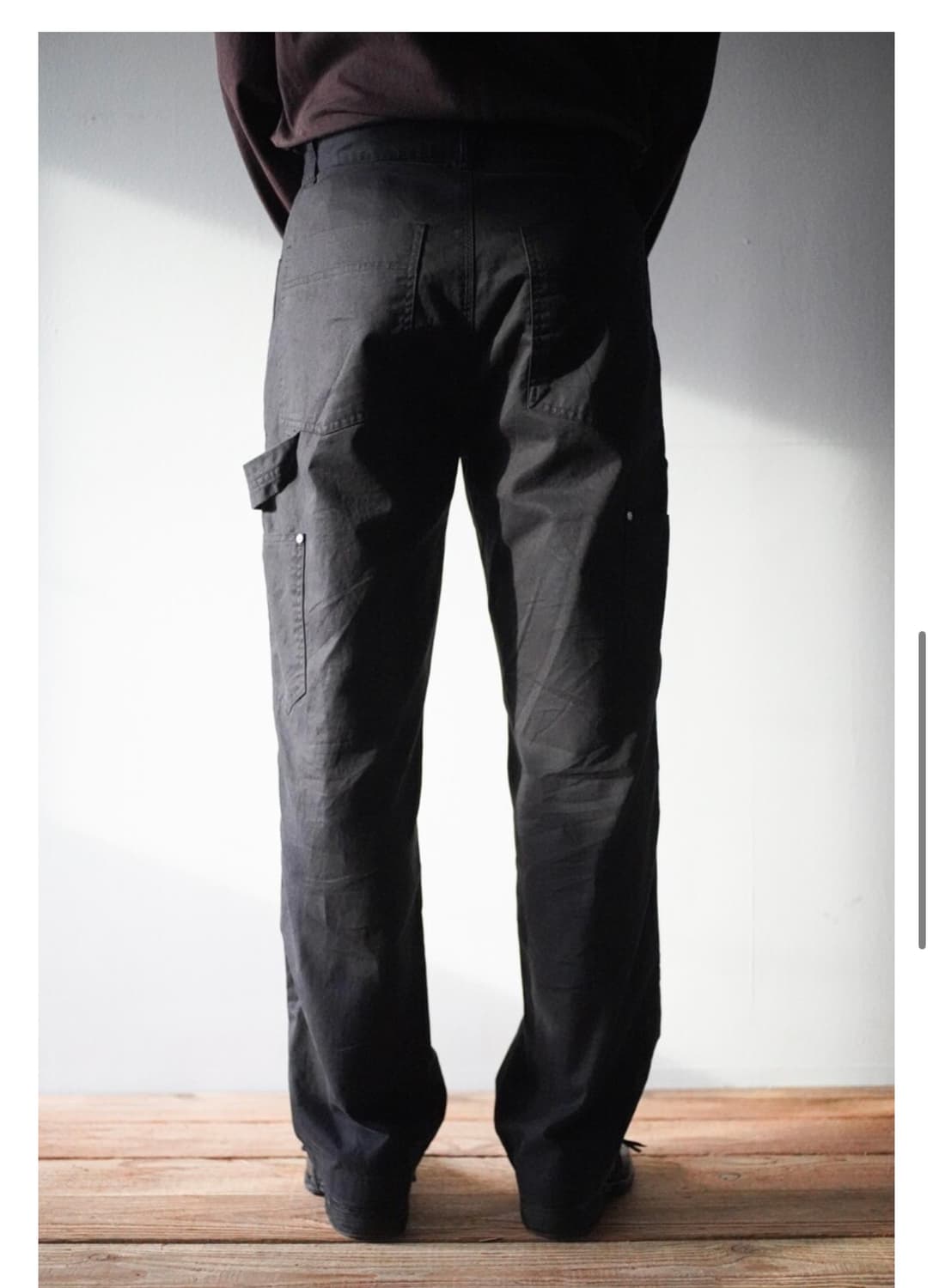 워드로브41 wardrobe41 페인터팬츠 블랙 L 상품이미지7