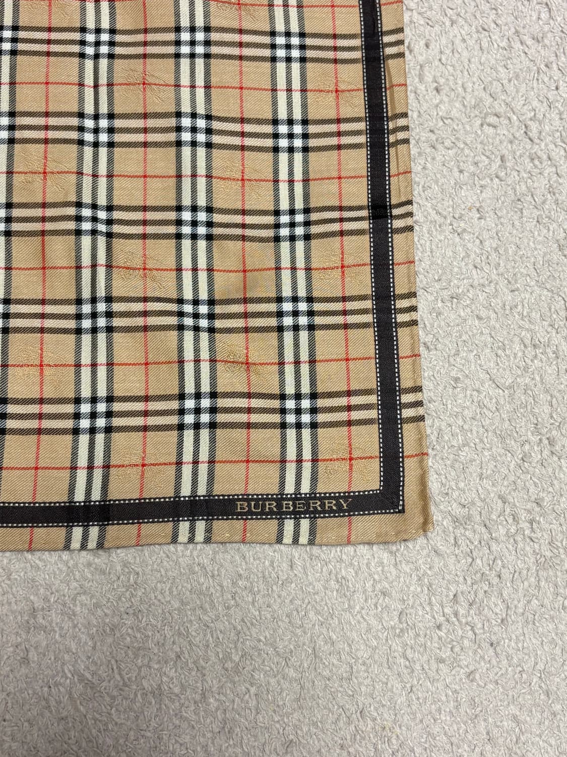 버버리 노바체크 빈티지 손수건 상품이미지2