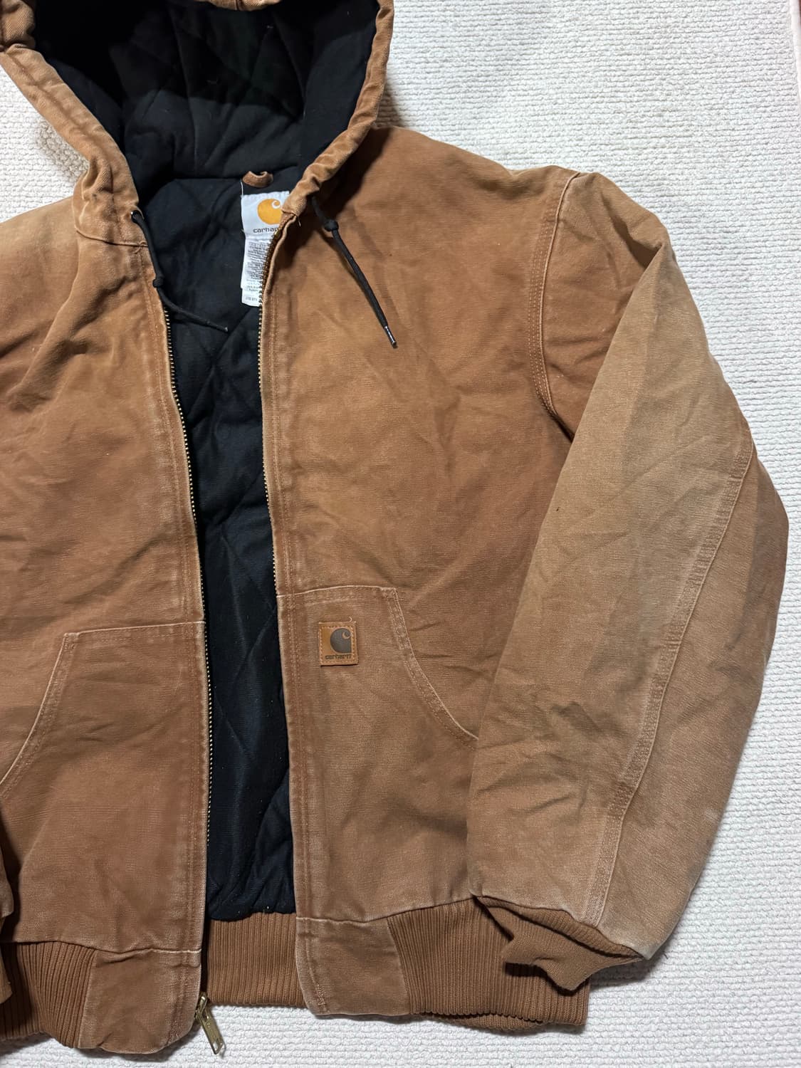 00s Carhartt 킬히트 J130 브라운 덕 액티브 자켓 M 상품이미지3