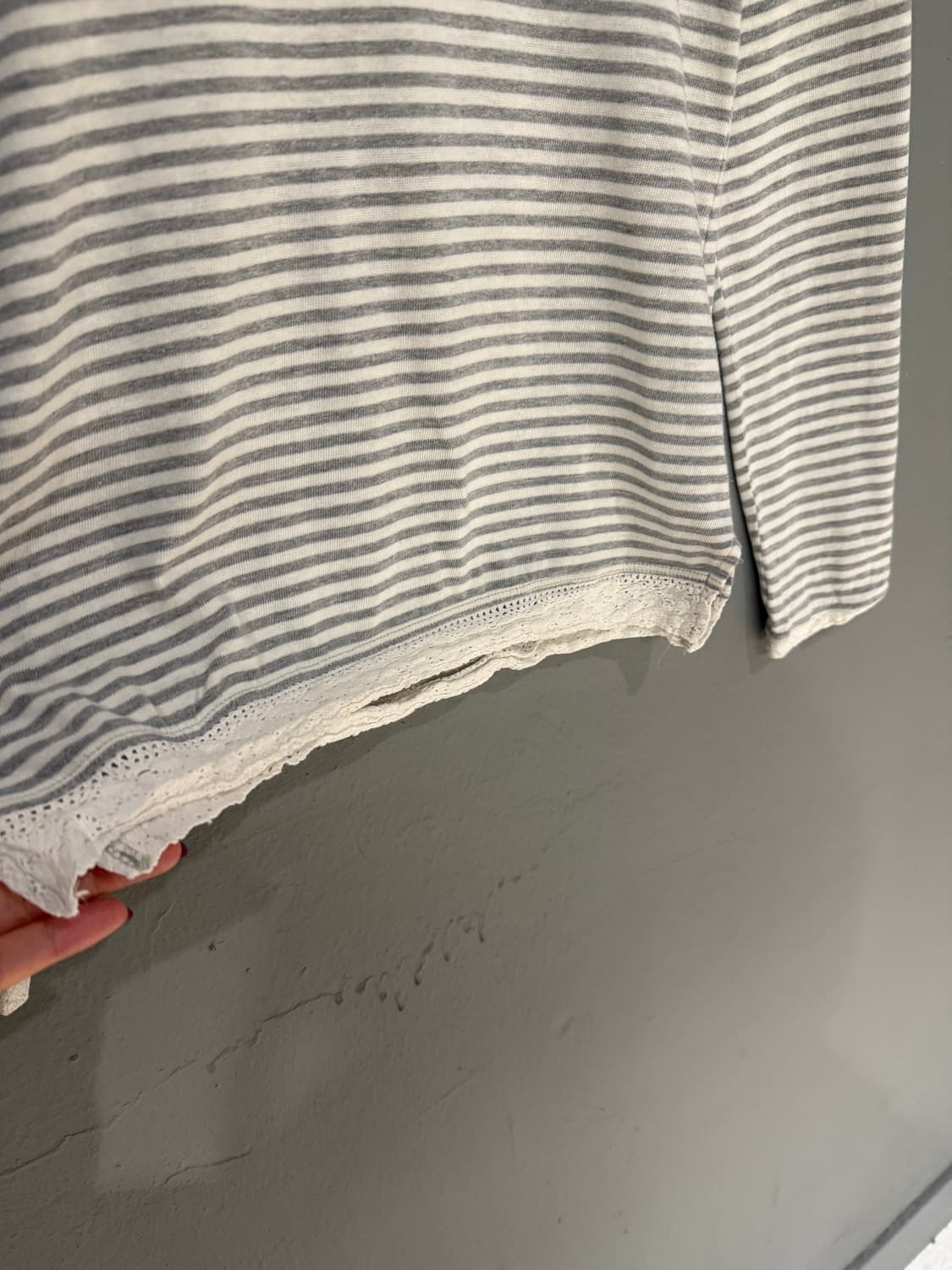 stripe crochet detail long sleeve 상품이미지6