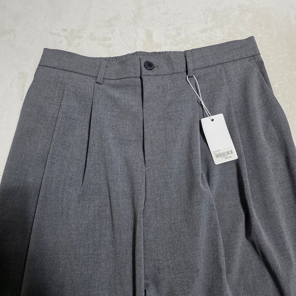 (L)여성 테이트모던 로드 밴딩 와이드 배기 슬랙스 팬츠 상품이미지2