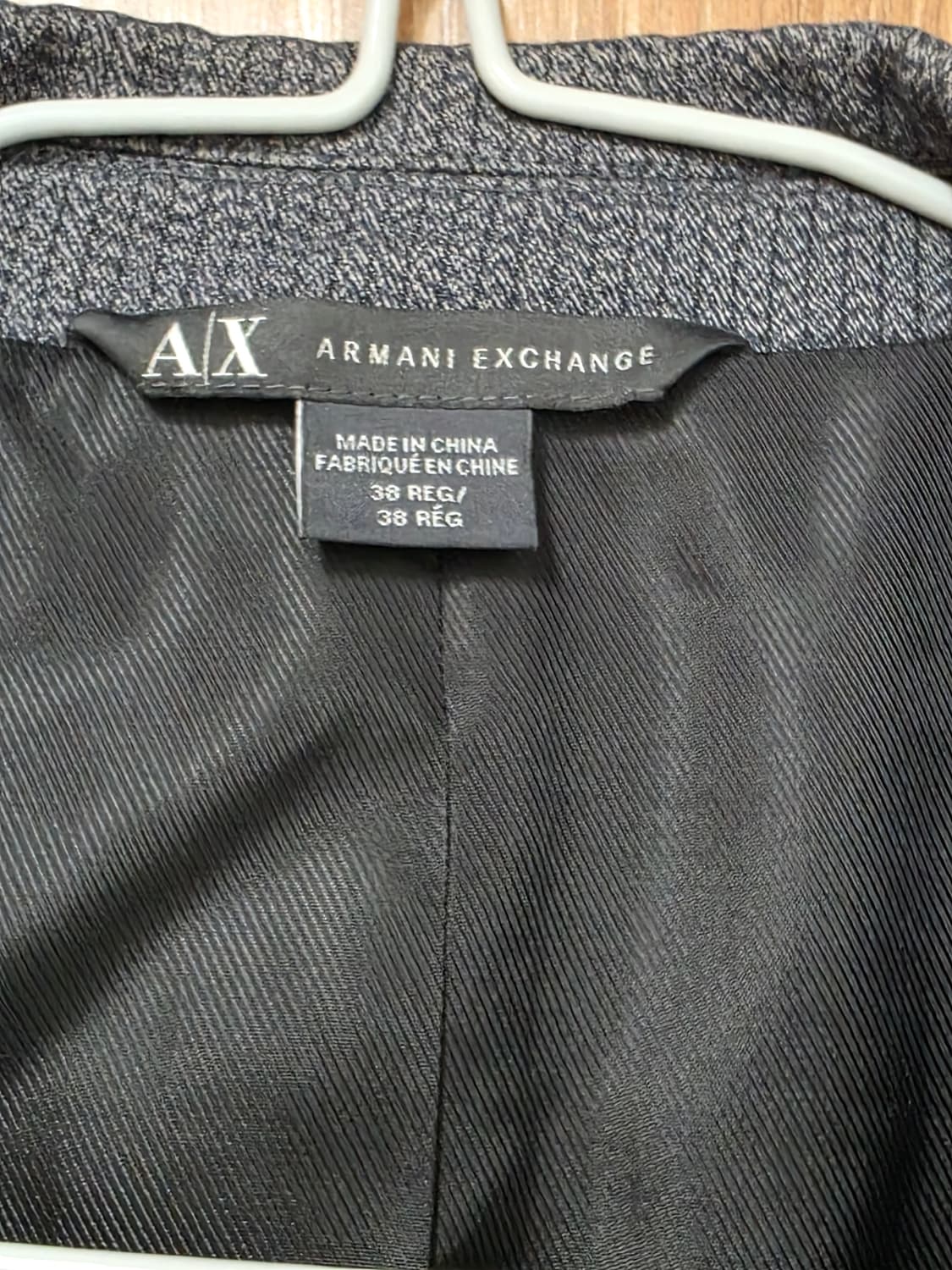 아르마니 익스체인지 헤링본 코튼 자켓 블레이저 38사이즈 상품이미지3