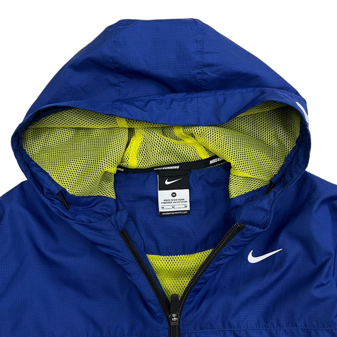 나이키 블루 배색 블랙 후드 바람막이 M 상품이미지5
