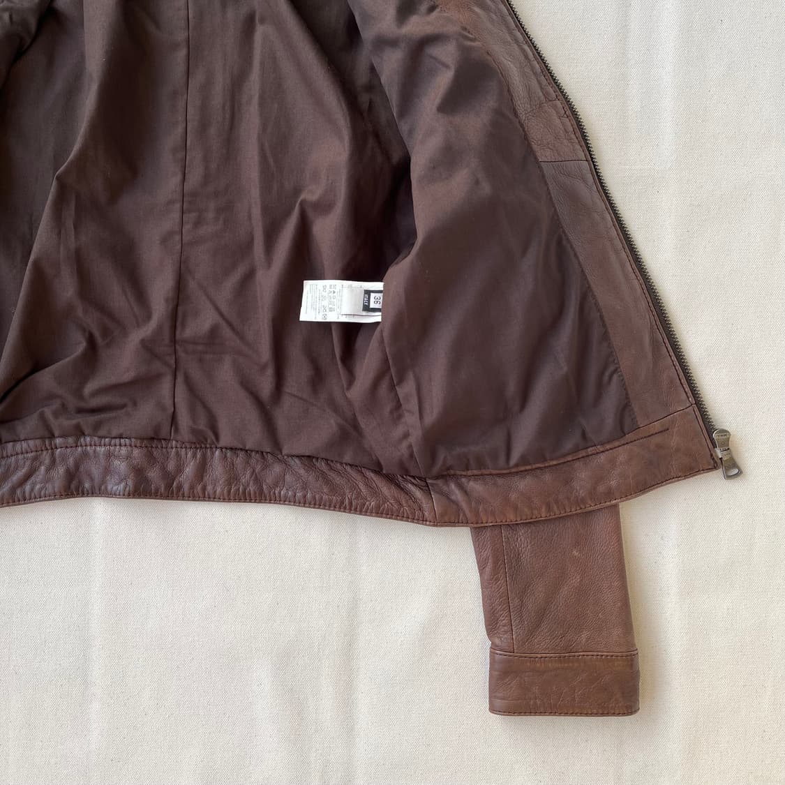 돌체앤가바나 브라운 레더 자켓 상품이미지7