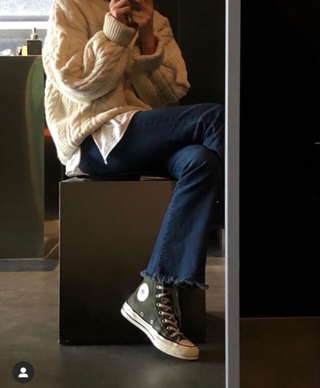 빈티지 니트 아란니트 피셔맨니트 흰순이 상품이미지9