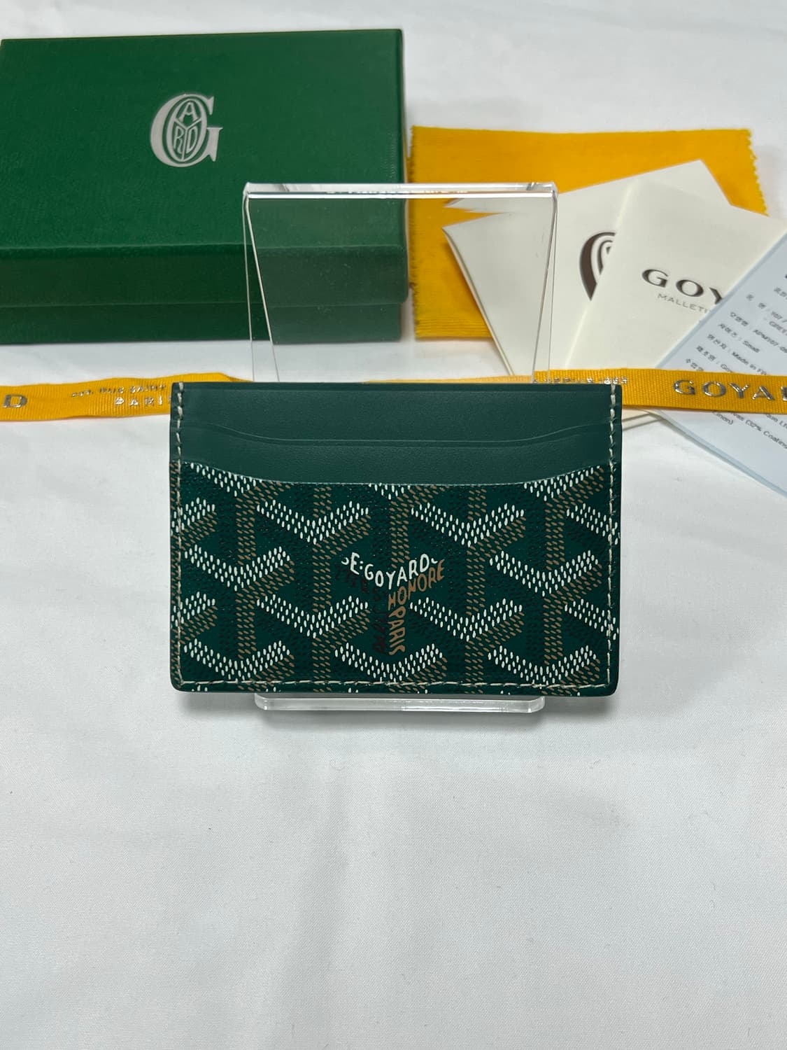 [정품] 새상품급 / 고야드 생쉴피스 카드 홀더 그린 상품이미지2