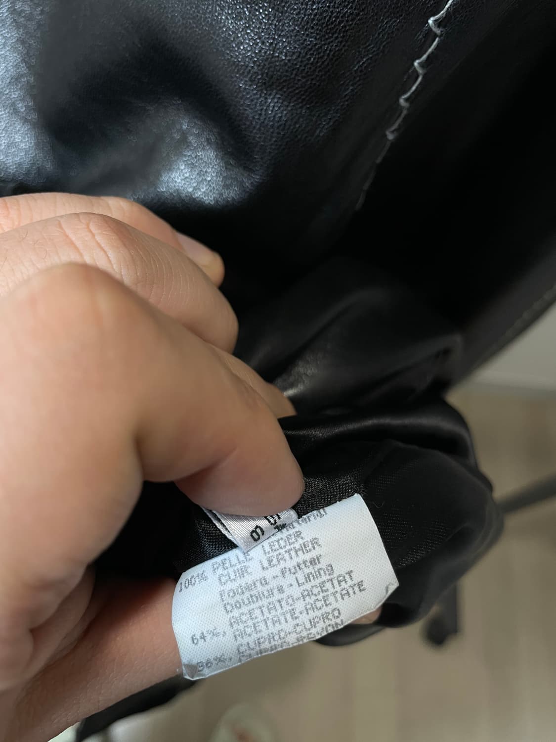 GENNY 제니 스티치 롱 가죽 코트 자켓 상품이미지9