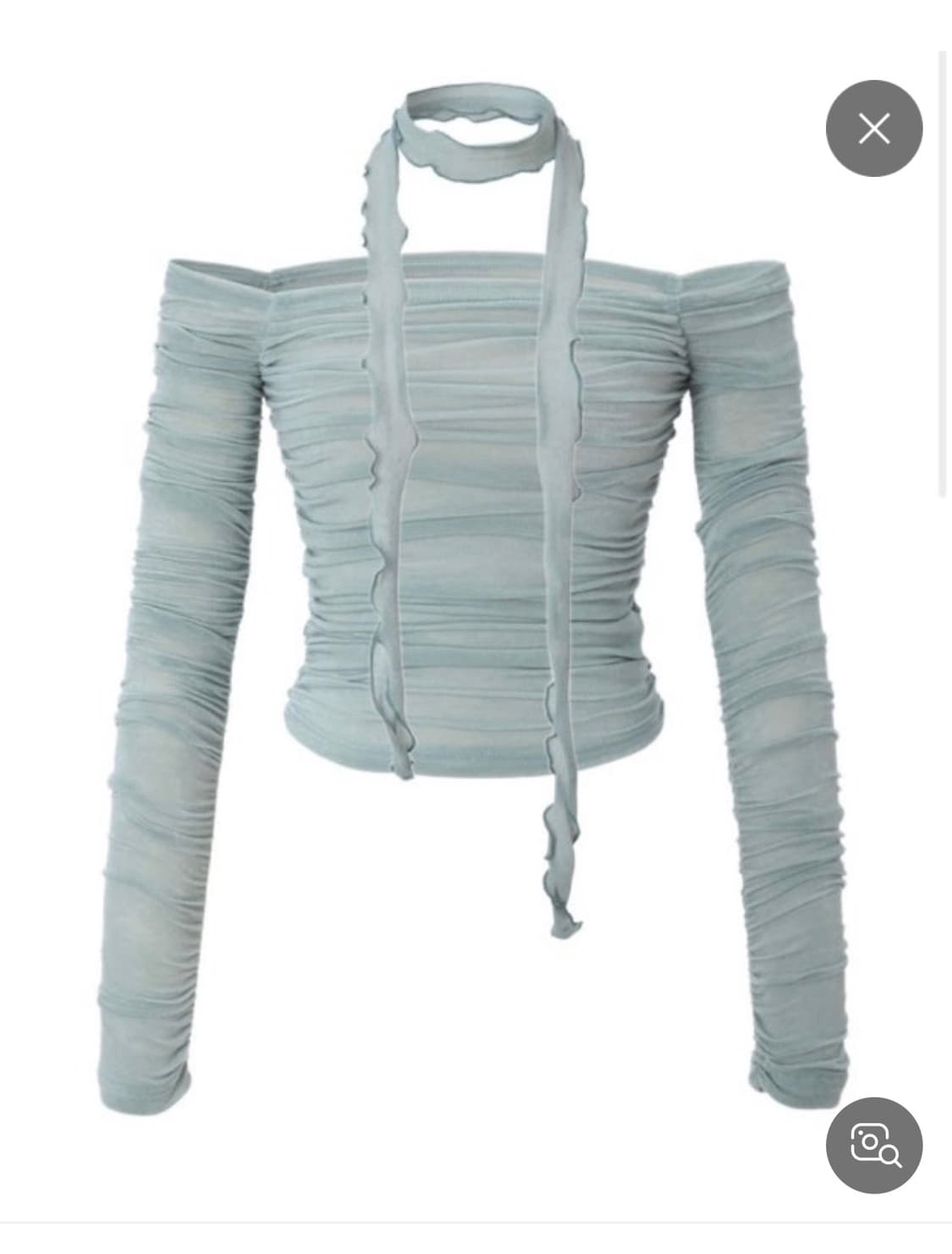 카키포인트 셔링 스카프 탑  상품이미지1