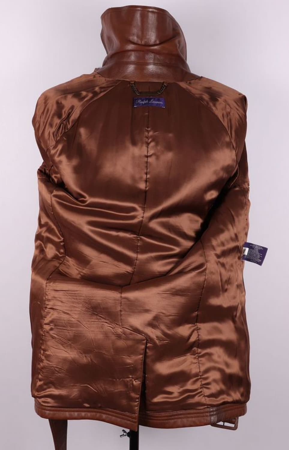 랄프 로렌 퍼플라벨 벨티드 재킷(레더-램스킨)L 사이즈-해외발송 상품이미지4