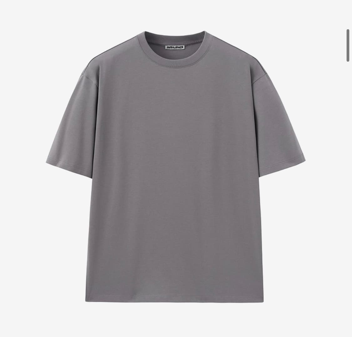 인사일런스 수피마 코튼 프리미엄 티셔츠 GREY 상품이미지1