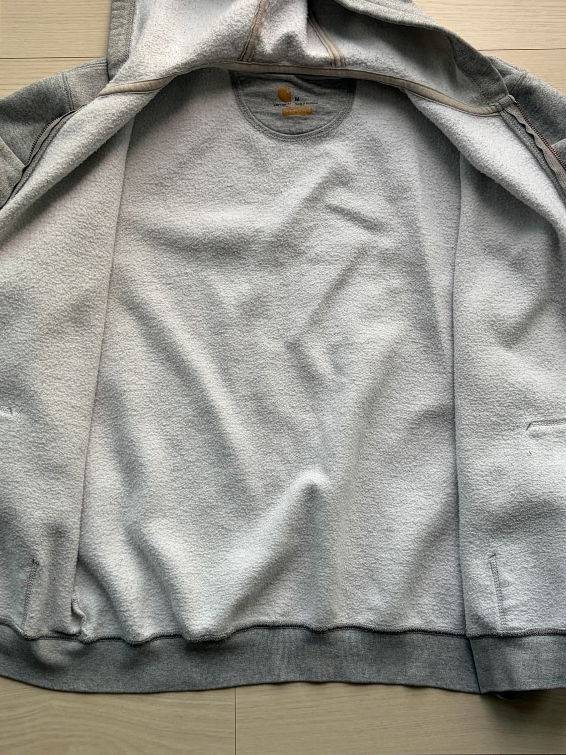 carhartt 칼하트 후드 집업 자켓 그레이 M (103-105) 상품이미지3