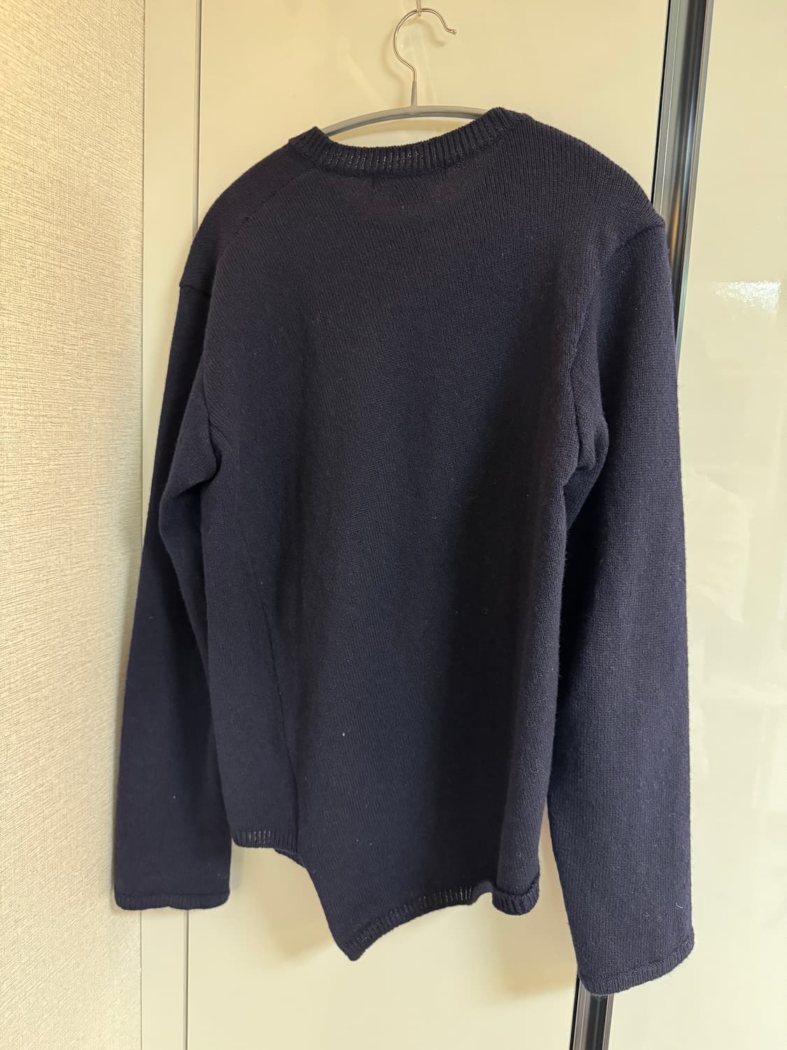 꼼데 옴므 듀스 비대칭 니트 (네이비) 상품이미지2