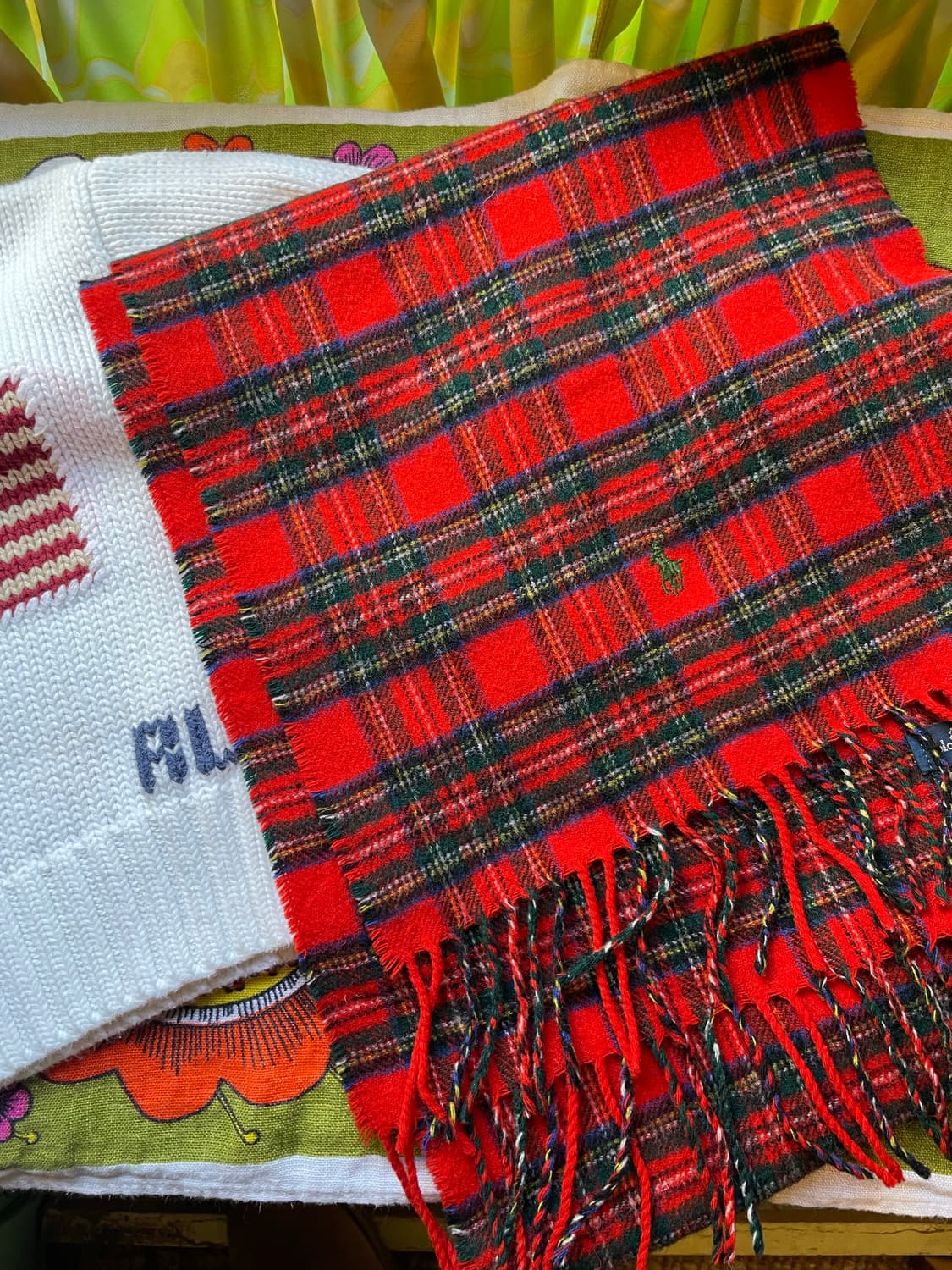 Polo Ralph Lauren Lambswool Tartan Scarf 상품이미지1